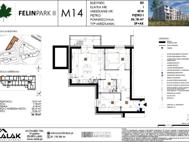 Mieszkanie 56,2m²
