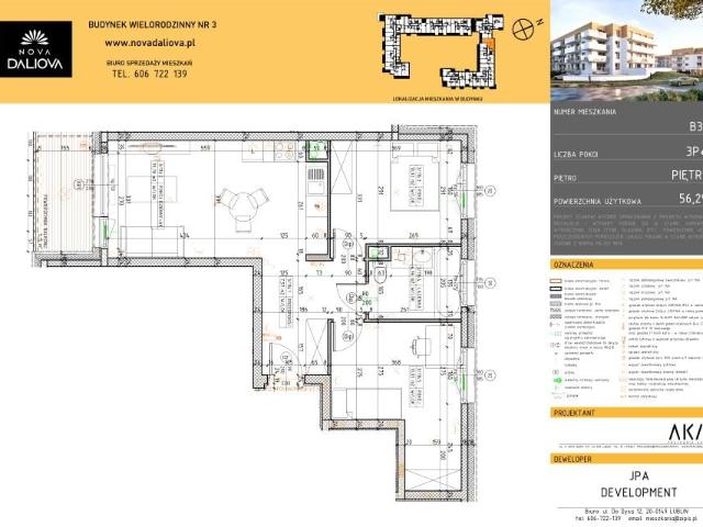 Mieszkanie 56,3m²