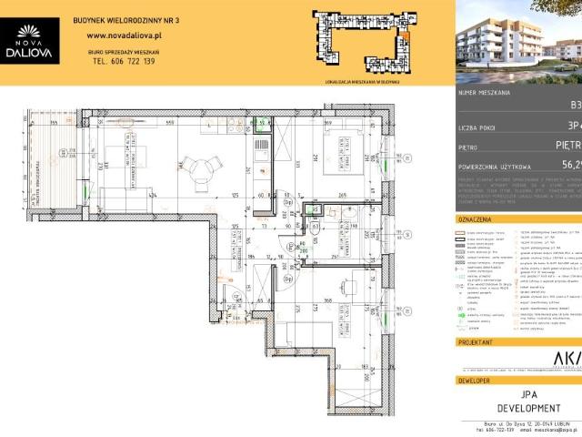 Mieszkanie 56,3m²