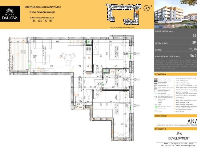 Mieszkanie 56,3m²