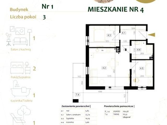 Mieszkanie 56,4m²