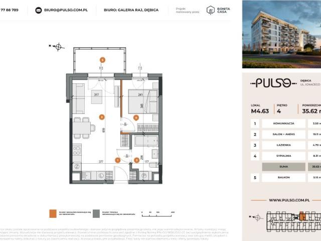 Mieszkanie 56,5m²