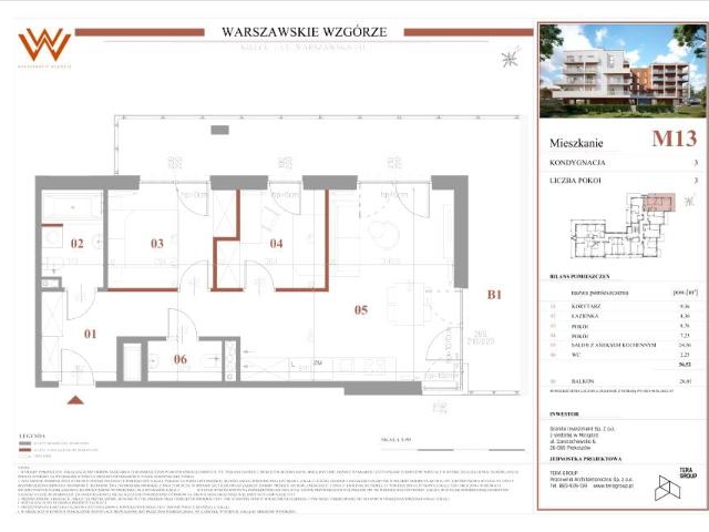 Mieszkanie 56,5m²