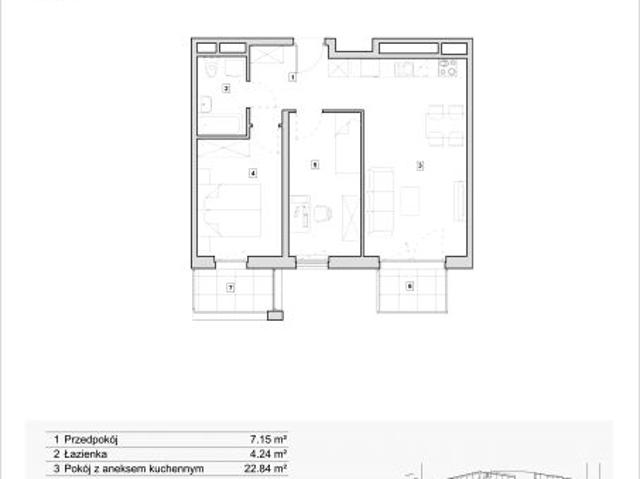 Mieszkanie 56,7m²