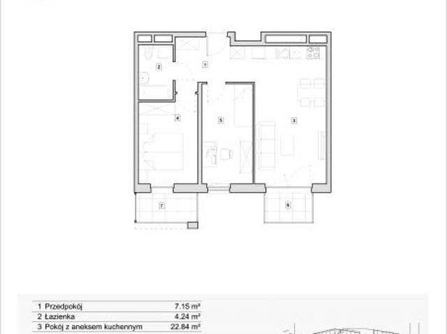 Mieszkanie 56,7m²