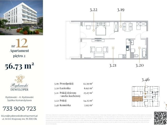 Mieszkanie 56,7m²