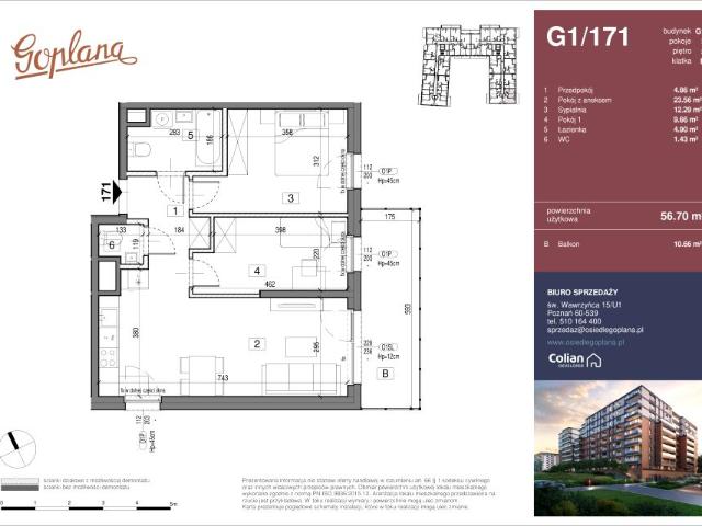 Mieszkanie 56,7m²