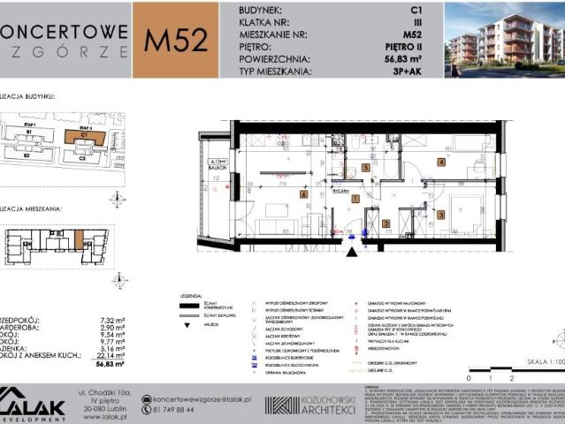 Mieszkanie 56,8m²