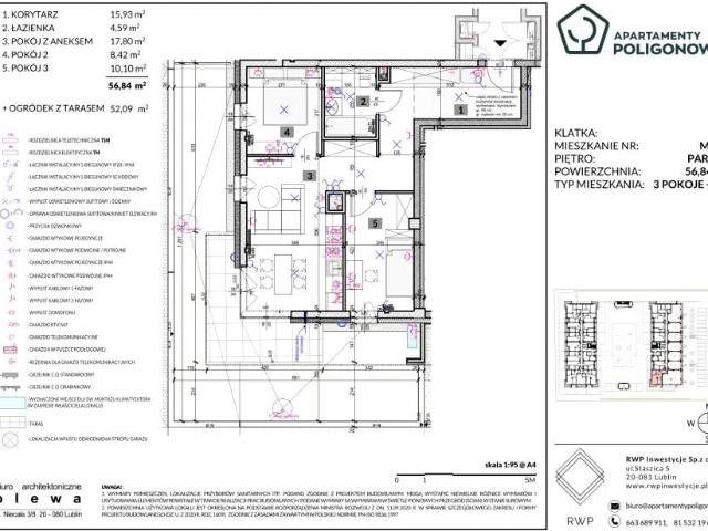Mieszkanie 56,8m²