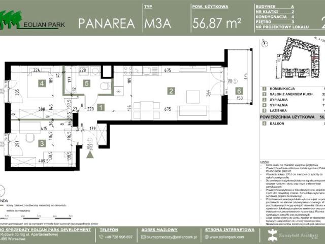 Mieszkanie 56,9m²