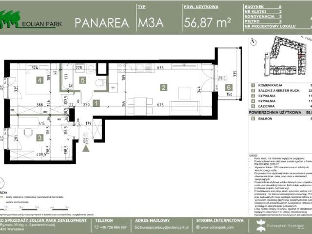 Mieszkanie 56,9m²