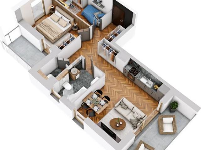 Mieszkanie 56,9m²