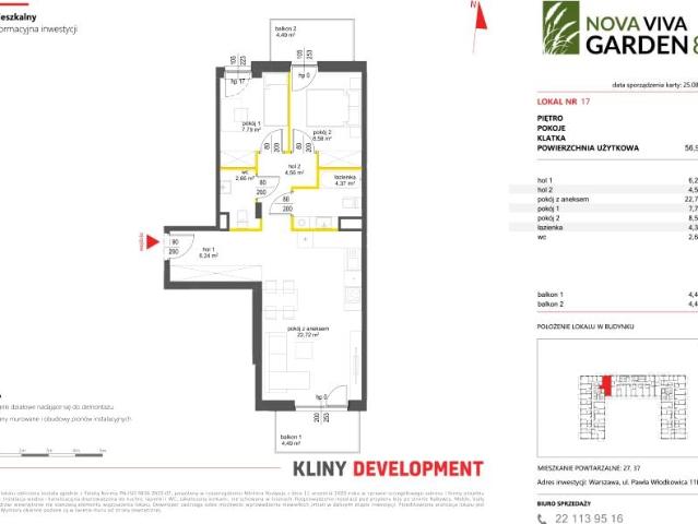 Mieszkanie 56,9m²