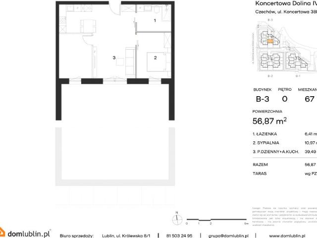 Mieszkanie 56,9m²