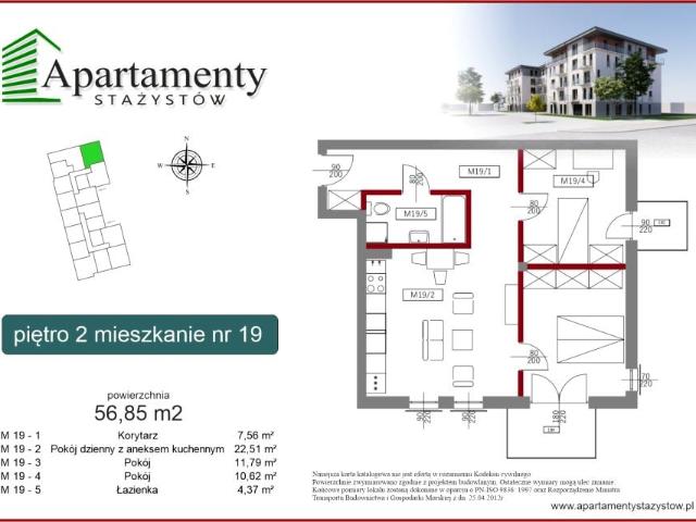 Mieszkanie 56,9m²