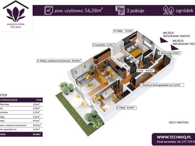 Mieszkanie 56m²