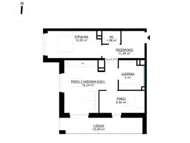 Mieszkanie 56m²
