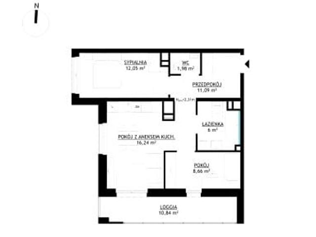 Mieszkanie 56m²