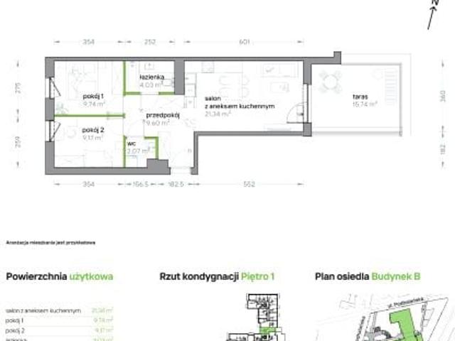 Mieszkanie 56m²
