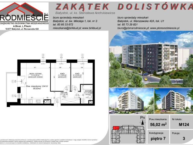 Mieszkanie 56m²