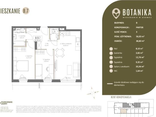 Mieszkanie 56m²