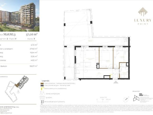 Mieszkanie 57,1m²