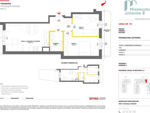 Mieszkanie 57,1m²