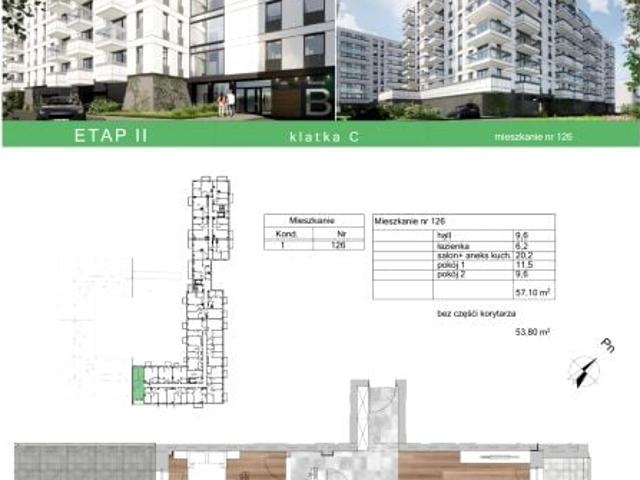 Mieszkanie 57,1m²