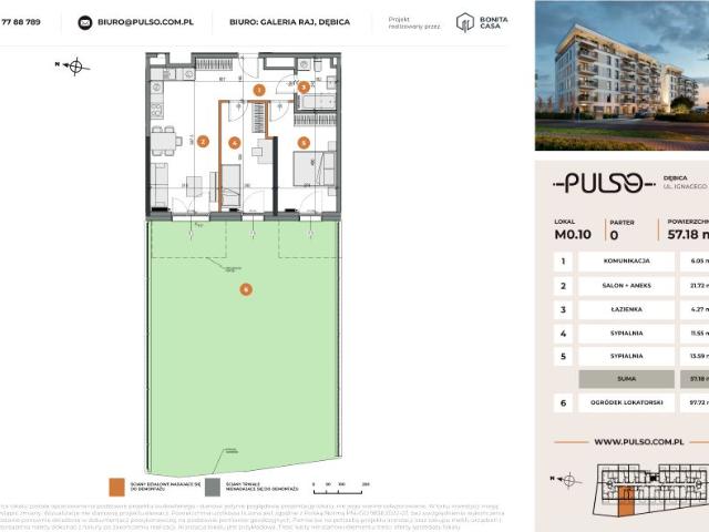 Mieszkanie 57,2m²