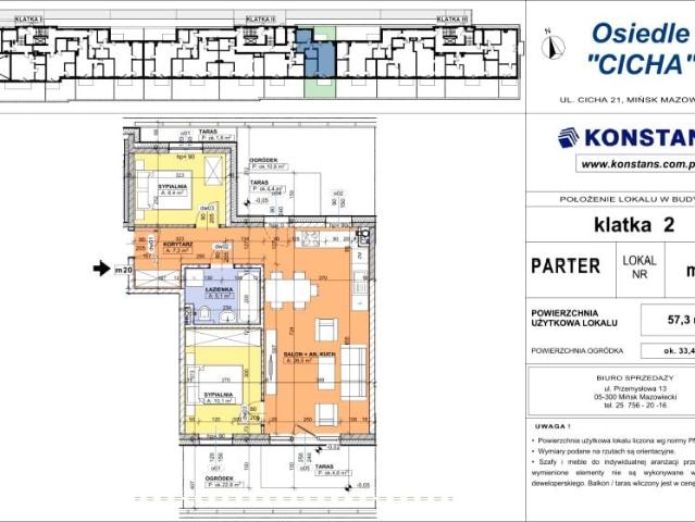 Mieszkanie 57,3m²