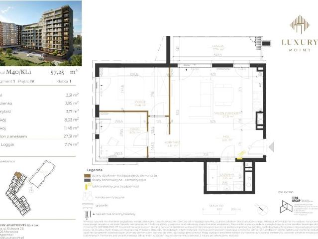 Mieszkanie 57,3m²