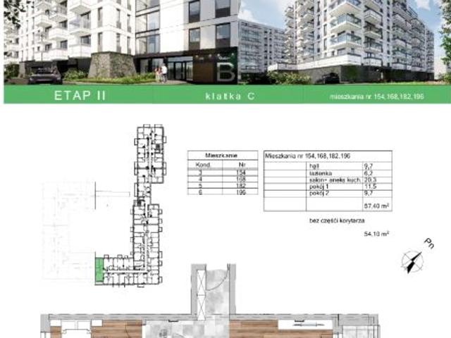 Mieszkanie 57,4m²