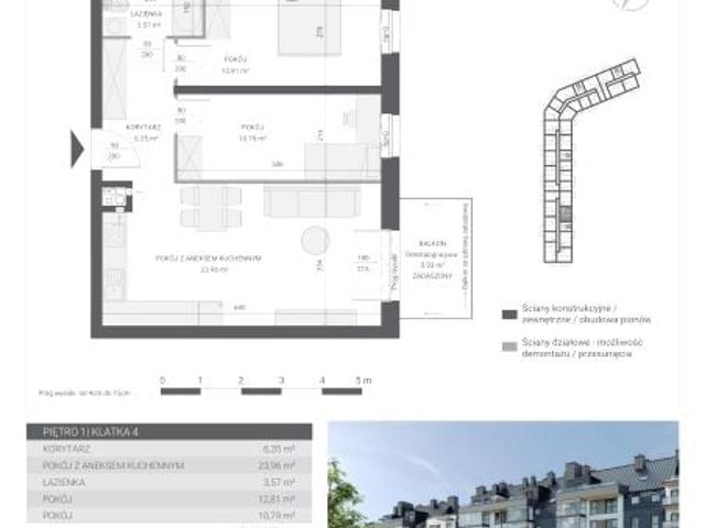 Mieszkanie 57,5m²