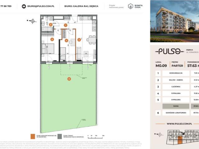 Mieszkanie 57,6m²