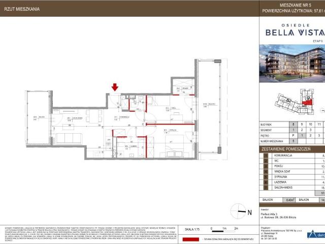 Mieszkanie 57,6m²