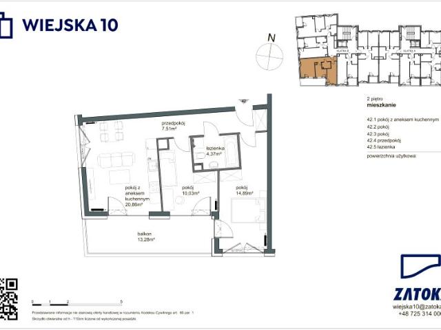 Mieszkanie 57,7m²