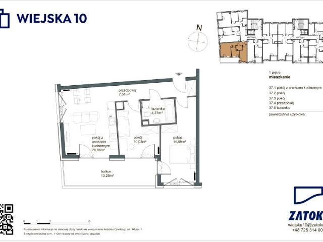 Mieszkanie 57,7m²