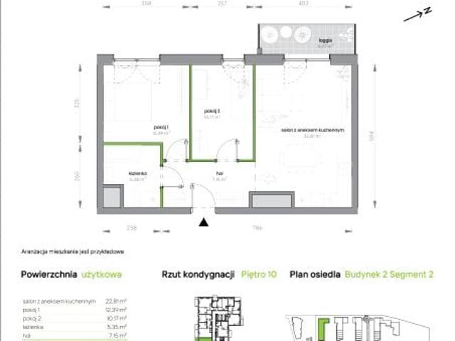 Mieszkanie 57,9m²