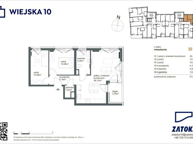 Mieszkanie 57,9m²