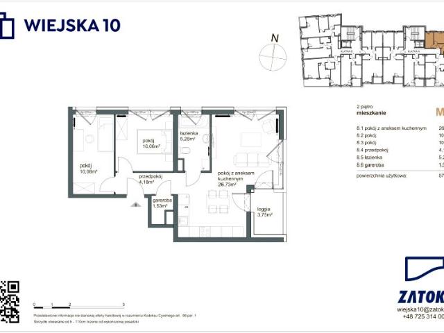 Mieszkanie 57,9m²
