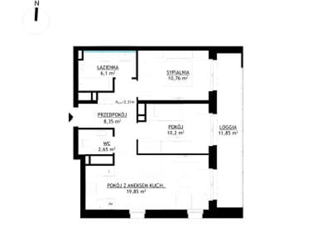 Mieszkanie 57,9m²
