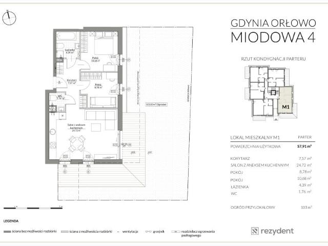 Mieszkanie 57,9m²