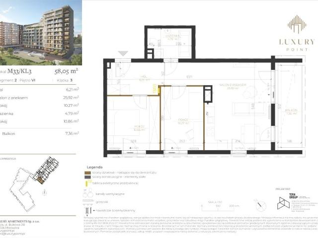 Mieszkanie 58,1m²