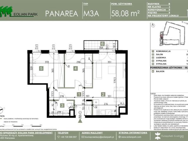 Mieszkanie 58,1m²