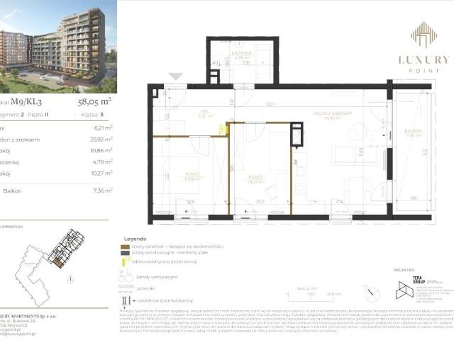 Mieszkanie 58,1m²