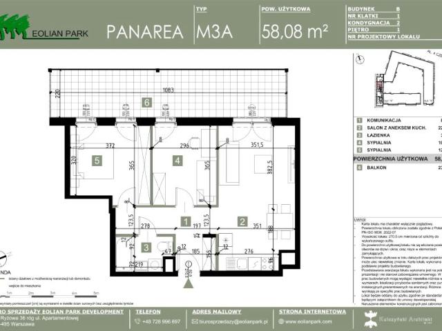 Mieszkanie 58,1m²