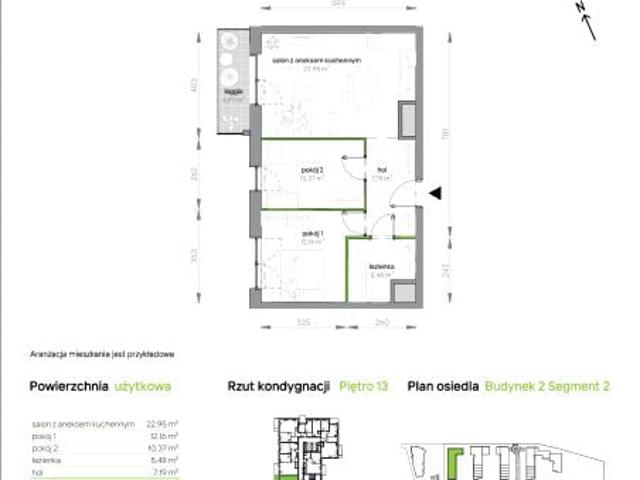 Mieszkanie 58,2m²