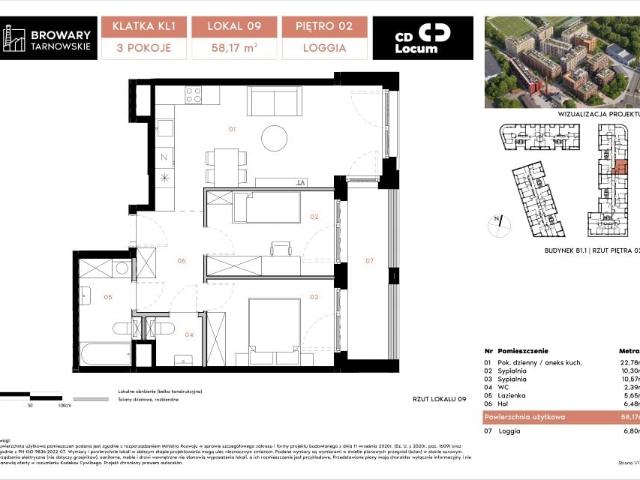 Mieszkanie 58,2m²