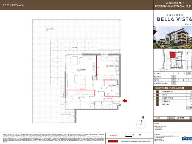 Mieszkanie 58,2m²