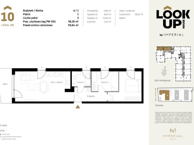 Mieszkanie 58,3m²
